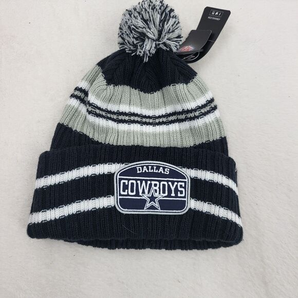 NFL Dallas Cowboys Hone Patch 47 cuff knit navy beanie NWT - Picture 1 of 4